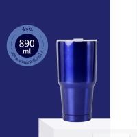 ราคา แก้วเยติสีพื้น ขนาด 20 ออนซ์ แก้วเก็บความร้อน เย็น ผิวด้าน ตัดขอบสีเงินน่าใช้ แก้วเก็บอุณหภูมิ (19949805482)