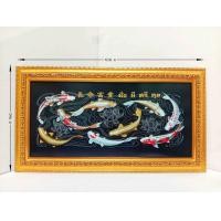 ราคา ภาพมงคล กรอบมงคล ปลาคาร์ฟมั่งมีศรีสุขพื้นดำ ขนาดใหญ่กว้าง 34 ซ ม ยาว 62 ซ ม พร้อมกรอบไม้โพลีสีทอง กรอบรูปมงคล ปลาคาร์ฟมั่งมีศรีสุขพื้นดำ (10313132101)
