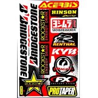 ราคา สติกเกอร์ชุดแต่งรถ KYB BRIDGESTOnE สีดำ สติกเกอร์ตกแต่ง รถยนต์ รถกระบะ รถแต่งมอเตอร์ไซค์ ติดหมวกกันน็อค ติดโช๊ค Logo สปอนเซอร์ จำนวน 1 แผ่น (18407911125)