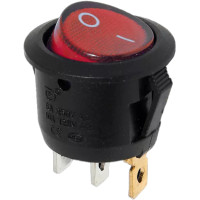 ราคา ซื้อ 10 ชิ้น ลด 65 TJR สวิตส์เปิด ปิด Rocker Switch แบบกลม 3 ขา 20 มม 6A 250V AC หัวกลม เหมาะสำหรับ รถยนตร์ เรือ รถบรรทุก อุปกรณ์ไฟฟ้า ภายในบ้า (9929688392)