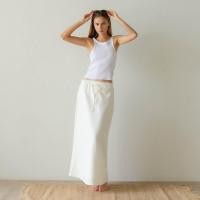 ราคา MIRA KAI Skirt กระโปรงคอตตอนยาวทรงบานปลาย (16866996510)
