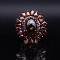 ราคา แหวนพลอยโกเมน Garnet สีแดง บ่อจันทบุรี ล้อมโกเมน ตัวเรือนเงินแท้ 92 5 ชุบดำ ไซด์นิ้ว 59 หรือเบอร์ 8 5 US สินค้ามีใบรับประกัน (20033658673)