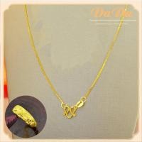 ราคา สร้อยคอทองคำแท้ครึ่งสลึง ลายโซ่กล่อง หนัก 1 9 กรัม ทองคำแท้ 96 5 (20308903286)