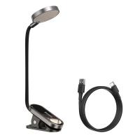 ราคา Baseus Mini Clip Lamp Stepless Dimmable Lighting Touch Control Reading Lighting Rechargeable Eye Protection LED Lamp USB Charging for Study (20082848313)