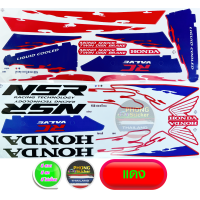 ราคา สติ๊กเกอร์ NSR 150R ปี 1992 รุ่น 3 สติ๊กเกอร์มอไซค์ HONDA NSR 150R ปี 1992 รุ่น 3 สีสวย สีสด สีไม่เพี้ยน (12326505924)