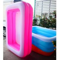 ราคา Flash Sale LookmeeShop สระเป่าลมครอบครัว สระน้ำเป่าลม 3m3ชั้น 305x183x56cm แถมฟรี ที่สูบไฟฟ้า สระว่ายน้ำเด็ก สระว่ายน้ำใหญ่ สระน้ำถูกๆใหญ่ Premium (18478913329)