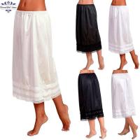 ราคา Beautifultimeแฟชั่นใหม่ผู้หญิงRetroยาวลูกไม้Hem Slipกระโปรงซับในภายใต้ชุดUnderskirts (5305864722)