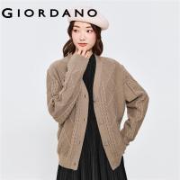 ราคา Giordano เสื้อคาดิแกนแขนยาวผู้หญิง เสื้อคลุมไหมพรมแขนยาวผญ สไตล์เกาหลี Free Shipping 13352810 (16004059689)