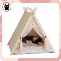 ราคา เต็นท์แคมปิ้ง เต็นท์แมว เต็นท์สัตว์เลี้ยง ที่นอนแมว ที่นอนหมา ทรง3เหลี่ยม (19299786151)