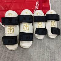 ราคา MOOTO สีขาว 4ชิ้น สนับแขนขา สีขาว สนับแข้ง สนัยแขนขา สนับขา สนับแขน เทควันโด PU อุปกรณ์ที่นักเทควันโด มวย เป้าล่อ (15176180816)
