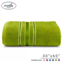 ราคา ผ้าขนหนูผืนใหญ่ ผ้าเช็ดตัวผืนใหญ่ ผ้าขนหนู ผ้าเช็ดตัว ขนาด 30x60นิ้ว Frolina เลือกสีได้ จำนวน 1ผืน (12836952402)