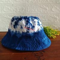 ราคา หมวกมัดย้อมหมวกบัคเก็ตหมวกย้อมคราม (16896005421)
