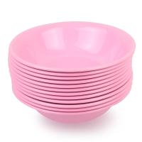 ราคา ถ้วย ชามพลาสติก ขนาด 20ซม สีชมพู รุ่น Pink circle bowl 00h T5 (9585482422)