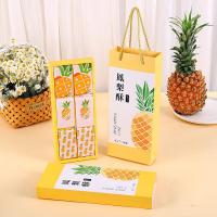 ราคา ชุดกล่องพร้อมถุงหิ้วลายสับปะรด ใส่ชีสทาร์ตสับปะรด หกชอง (17341544225)