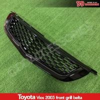 ราคา กระจังหน้า Vios 2003 2004 2005 belta สีดำเงา สวยมาก งานตรงรุ่น งานฉีด มีแบบรวม logo และ ไม่รวม logo (18424158565)