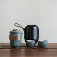 ราคา Taobao ชุดชงชาแบบพกพาถ้วยชงชาแบบเคลือบดินเผา (11741442697)