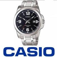 ราคา OK CASIO STANDARD นาฬิกาผู้ชายสายสแตนเลสหน้าปัดสีดำรุ่น MTP 1314D 1AV 100 รับประกันของแท้ 1 ปี (1026446498)