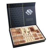 ราคา Modern fashion ชุดช้อนส้อม 24ชิ้น ช้อนเกาหลี cutlery set ช้อนส้อม ช้อนส้อมเกาหลี ชุดช้อนส้อมสแตนเลส ชุดช้อนส้อมมีด (12527426565)