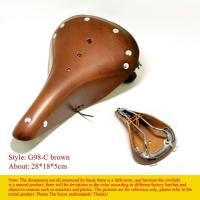 ราคา ที่นั่งจักรยานปั่นจักรยานขนาด28 17 5ซม MTB จักรยานวินเทจหนังวัวแท้จักรยานเสือหมอบ G98 C เบาะจักรยานเสือภูเขา (18634560064)