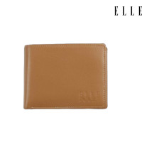ราคา ELLE HOMME กระเป๋าสตางค์หนังวัวแท้ สไตล์ Casual แบบพับสั้น H8W121 (16816762428)