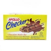 ราคา Apollo checker เวเฟอร์เคลือบช็อกโกแลต 1 กล่อง บรรจุ 24 ชิ้น (19948428243)
