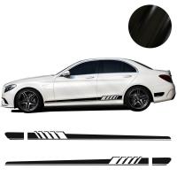 ราคา สติ๊กเกอร์ไวนิลกระโปรงข้างรถยนต์2ชิ้นสติกเกอร์ลายทางยาวสำหรับรถแข่งขนาด210X11 5ซม ตกแต่งประตูด้านร่างกายรถยนต์แบบดึงดอกไม้เหมาะสำหรับรถบรรทุกที่รถอเนกประสงค์ที่สุดแบบออฟโรด สีดำ (202892662)