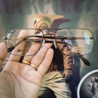 ราคา แว่นวินเทจ กรอบแว่นสายตา กรอบแว่นตา ชินตา รุ่น Bar Inter ทรงวินเทจ มีบาร์ กรอบสีดำรมควันบุหรี่ เลนส์ใส รองรับการนำไปตัดเลนส์สายตา (8353483855)