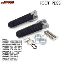 ราคา JFG Racingรถจักรยานยนต์Footrestด้านหน้าที่รองเท้าสำหรับHONDA CBR250 MC19 MC22 NSR250 NSR50 NSR 75 80 CBR400 NC 23 29 30 35 VFR400 RVF400รถจักรยานยนต์ (6999660880)