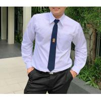 ราคา เสื้อนักศึกษาชาย แขนยาว เสื้อนิสิตชาย มีสีขาวนวล ขาวสว่าง รอบอก36 56 (12059466001)