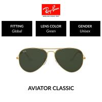 ราคา Ray Ban Aviator large metal RB3025 001 size 62 แว่นตากันแดด (13663953)