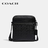 ราคา COACH กระเป๋าสะพายข้างผู้ชายรุ่น Houston Flight Bag In Signature Leather สีดำ 4009 QB BK (19283416235)