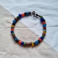 ราคา กำไลลูกปัด สร้อยข้อมือลูกปัด สไตล์ฮิปปี้ ลูกปัดโบราณ ทวารวดี ตกไม่แตก สีไม่หลุดลอก (15013660443)