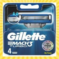 ราคา Gillette ชุดมีดโกน รุ่น Mach 3 Turbo แพ็ก 4 Gillette Mach 3 Turbo Pack 4 (4099714935)