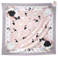 ราคา Kiss Me Doll New collection ทาสแมว ห้ามพลาด ลาย Rosy Jolie ขนาด 100x100 cm ผ้าพันคอ ผ้าคลุมไหล่ (16927545156)