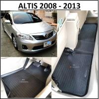ราคา ผ้ายางปูพื้นรถยนต์ ถาดยางปูพื้น พรมปูพื้นรถ TOYOTA ALTIS 2008 2009 2010 2011 2012 2013 5 ชิ้น หน้า 2 หลัง 3 (17333165349)