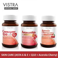 ราคา Asta 6 E Q10 Citrus เซต 3 ขวด VISTRA ASTAXANTHIN 6 MG PLUS VITAMIN E 30 เม็ด VISTRA Acerola Cherry 1000 mg Citrus Bioflavonoids Plus 20 เม็ด VISTRA Coenzyme Q10 30 mg 30 เม็ด (20009265939)
