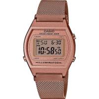 ราคา Casio Pink Gold นาฬิกาข้อมือผู้หญิง สีพิ้งค์โกลด์ สายสแตนเลสมิลานีส รุ่น B640WMR 5A ของแท้ ประกัน CMG (7505240536)
