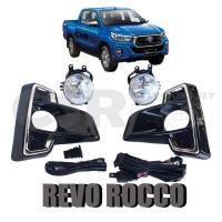 ราคา ชุดไฟตัดหมอก ชุดไฟสปอร์ตไลท์ TOYOTA REVO ROCCO รีโว่ร็อคโค่ 2017 2018 2019 1ชุด (9079396464)