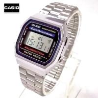 ราคา Velashop นาฬิกาข้อมือผู้ชาย ผู้หญิง คาสิโอ ดิจิตอล CASIO Digital สายสแตนเลส ไฟหน้าจอสีฟ้า รุ่น A168WA 1WDF Silver A168WA 1 A168WA 1W A168WA 1WD A168WA (9358077)