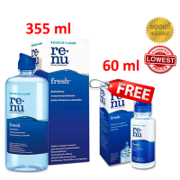 ราคา RENU รีนิว น้ำยาล้างแช่คอนแทคเลนส์ 355 ml แถม 60 ml (11863557091)