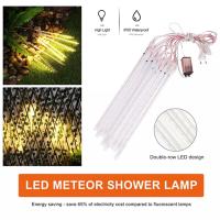 ราคา ไฟตกแต่ง โคมไฟปักสนาม ไฟสวน ไฟแต่งสวน หลอดไฟแท่ง หลอดไฟดาวตก หลอดไฟกระพริบ 1ชุด 8แท่ง หลอดไฟLED ไฟตกแต่ง (10999300799)