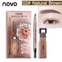 ราคา No 5146 Novo Fashion Brow ดินสอเขียนคิ้วโนโว แถมไส้ดินสอ บล็อกคิ้ว 3 ชิ้น ของแท้ พร้อมส่ง (12472108888)