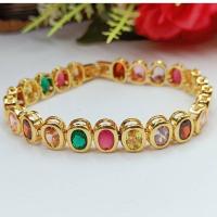 ราคา JIJD 365 K224 สร้อยข้อมือพลอยนพเก้าพลอยมณีใต้น้ำ งานสวยใส่ลงน้ำได้ งาน cz แท้ (18199479239)