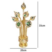 ราคา ดอกบัว ดอกบัวไม้แกะสลัก พานดอกบัว ดอกบัวปิดทองเปลว พานพุ่ม ประดับโต๊ะ ห้องพระ (18823012868)