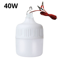 ราคา OTOKO หลอดไฟปิงปองคีบแบต โคมไฟคีบแบต หลอดไฟปิงปอง bulb DC12V AC 220V หลอดไฟ LED 40w 85w แสงสีขาว สายไฟยาว 3 เมตร ประหยัดพลังงาน พกพาสะดวก lights4u (15693824294)