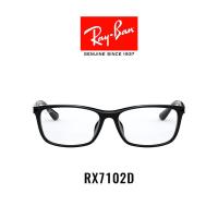 ราคา Ray Ban แว่นสายตา รุ่น RX7102D Shiny Black 2000 Size 56 Demo Lens (13672006)