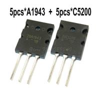 ราคา 10 ชิ้น 5 คู่A1943 C5200 2SA1943 2SC5200 เสียงคู่หลอด 5 ชิ้น A1943 5 ชิ้น C5200 TO 3PLใหม่เดิม (1023788680)