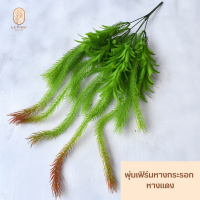 ราคา พุ่มเฟิร์นหางกระรอกประดิษฐ์ พุ่มไม้เลื้อยประดิษฐ์ พุ่มเฟิร์น พุ่มไม้เลื้อย 5 แขนงย่อย ตกแต่งผนัง ตกแต่งบ้าน (19670395524)