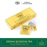 ราคา TWG Tea Geisha Blossom Tea Green Tea Blend Cotton Teabag Box 15 Teabags ชา ทีดับเบิ้ลยูจี ชาเขียว เกอิชา บลอสซั่ม ที ชนิดซอง บรรจุ 15 ซอง (4332690389)
