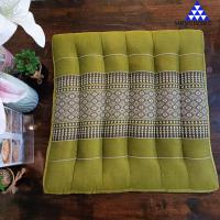 ราคา เบาะรองนั่ง เบาะนั่งลายขิด เบาะนั่งลายไทย เบาะนั่งผ้าขิด Size 39x38x7 cm (20331841841)